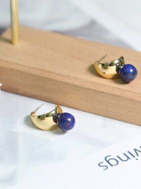 Alexis Bittar Lapis Lazuli Stud Earrings